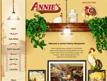 Tablet Screenshot of anniespancakehouse.com